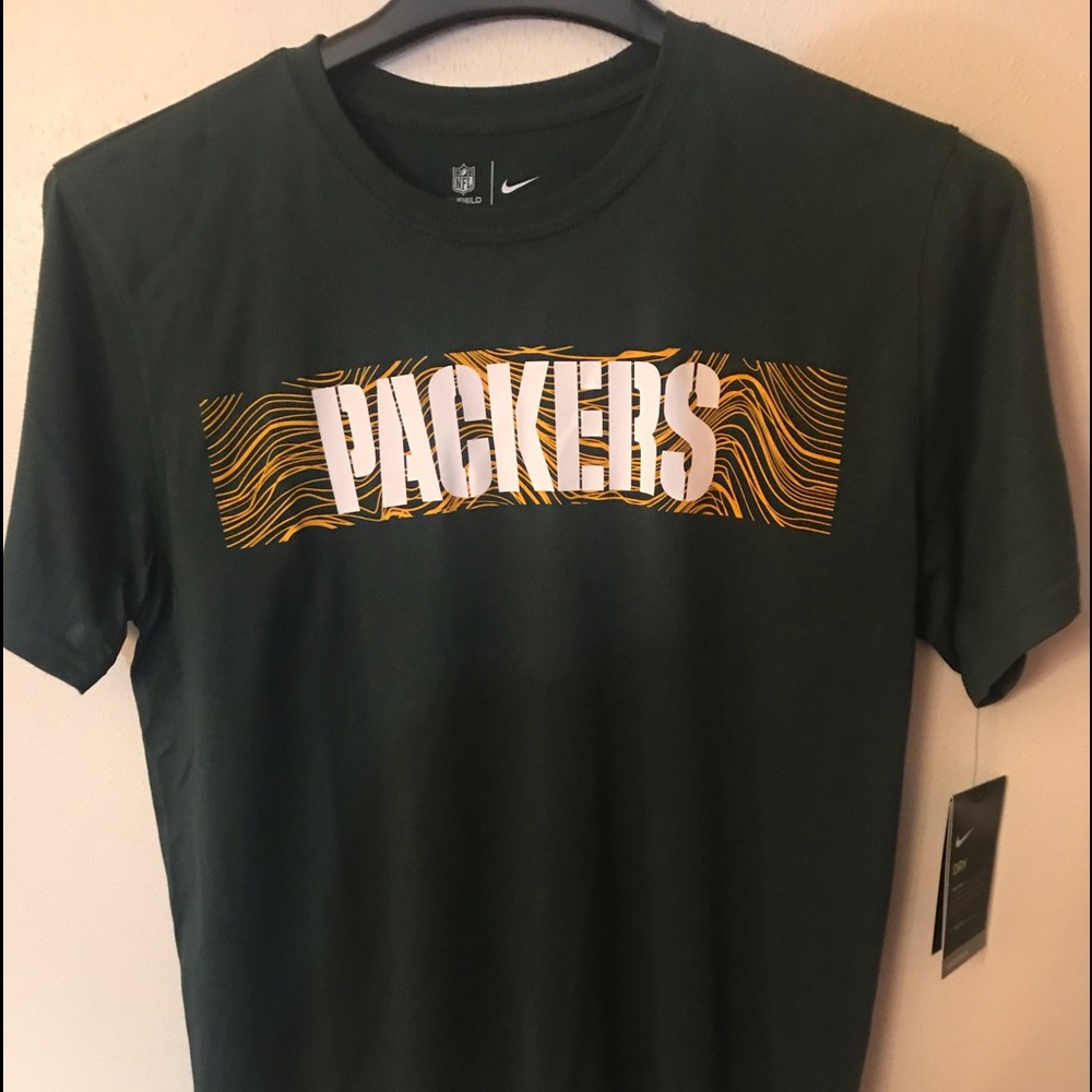 Greenbay packer dri fit short sleeve team apparel